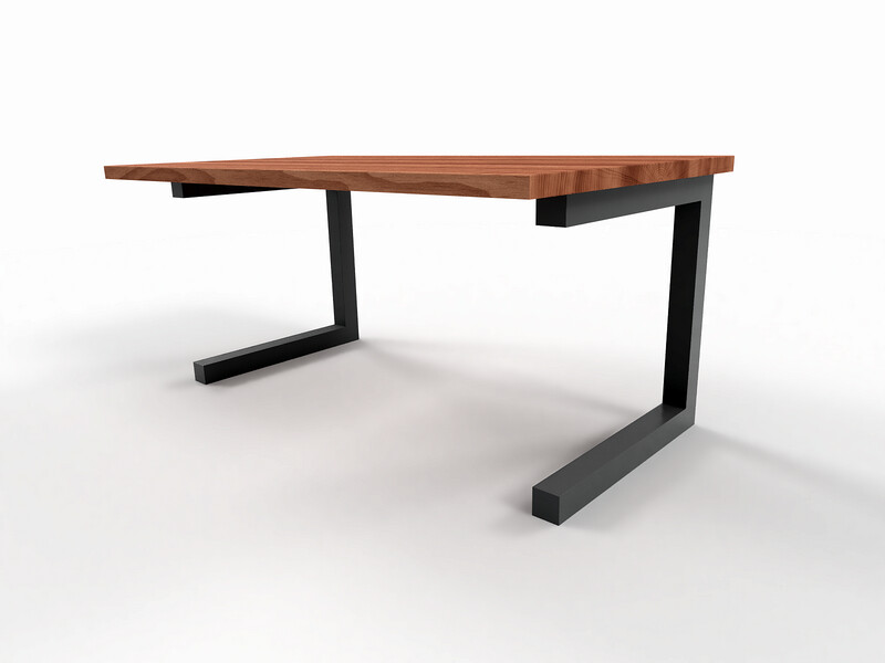 Modern Metal Table Legs - C-Shaped Design - Available in Multiple RAL Colors | N129