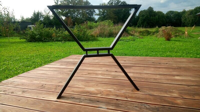 Trapezoidal Metal Table Legs | Kitchen Table Legs | Dining Table base | Industrial Table Legs | N186