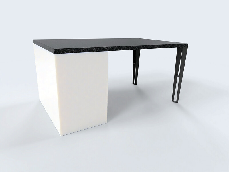 Triangle-Shape Countertop Legs | N206