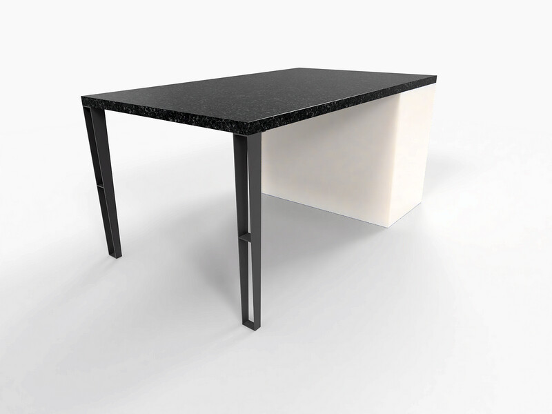Trapezoid-Shape Countertop Legs | N205