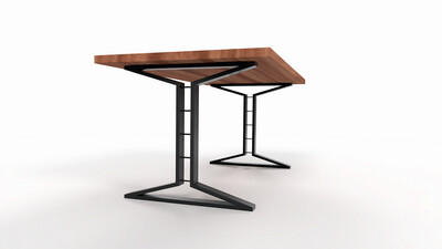 Sleek and Sturdy I-Shaped Metal Table Legs, Dining table legs, N225