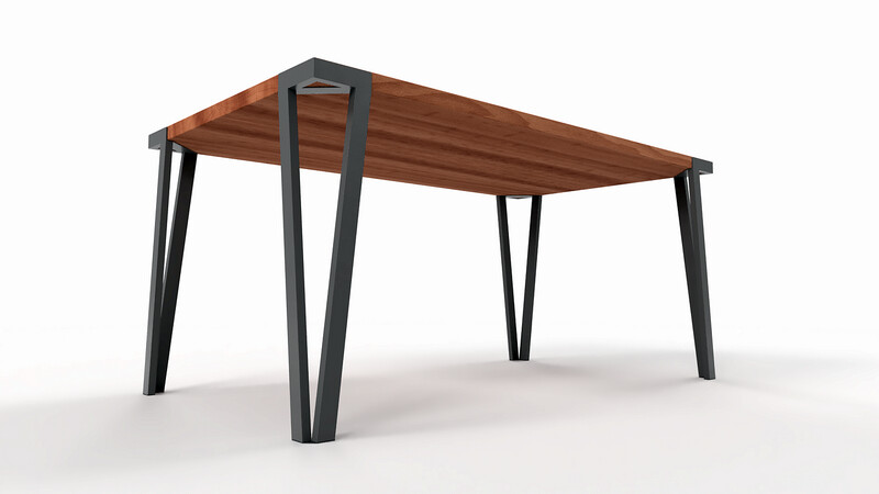 Table Legs Adjusted to Your Table Top | Industrial Style | Corner Table Legs | N130