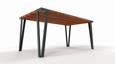 Tischbeine angepasst an Ihre Tischplatte | Industrieller Stil | Ecktischbeine | N130