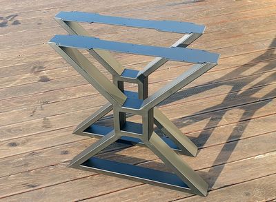 Farmhouse Table Legs | X-Beam Metal Table Legs | Heavy Duty Table Legs | N229