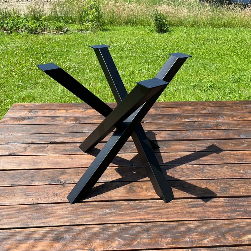 Spider Pedestal Base, Round Dining Table Base, Cross Table Base, Metal Spider Table Legs, Industrial Table Leg, F63