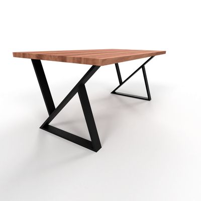 Handcrafted Table Legs, Z-shaped Desk Legs, Handmade Table Legs, Dining Table base, Modern Table Legs, N102