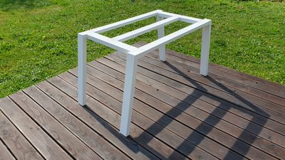 Table Frame for Marble Top, Table Base for Heavy Top, Metal Table Frame, Kitchen Table Base, Iron Table Legs For Reclaimed Wood, F9