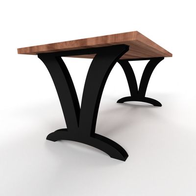 Modern Designer Table Legs – Handmade Steel Legs With Unique Patterns, Contemporary Table Base, High-Quality Table Legs, N23