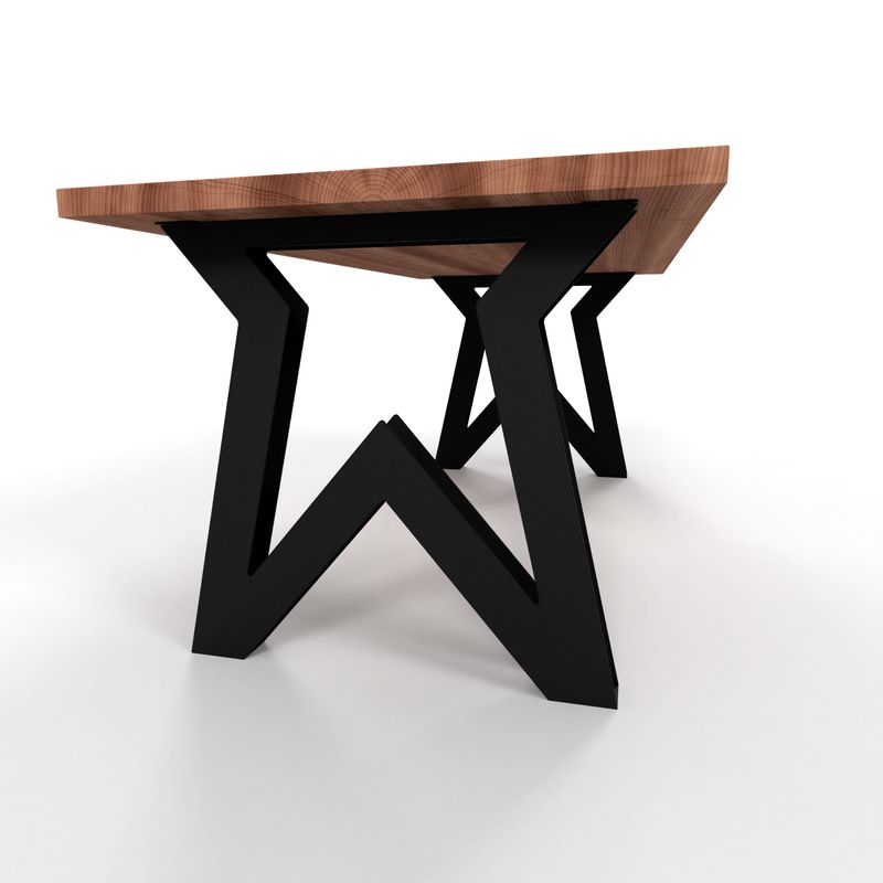 Modern Art-Inspired Table Legs – Designer Collection, Star Shape Table Table Legs, Durable Metal Base, High-Quality Table Legs, N27