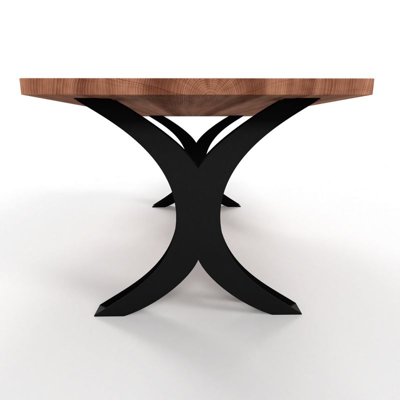 Architektonische Tischbeine aus Metall – Designerserie in limitierter Auflage, Tischbeine mit einzigartigem Muster, langlebiger Metallsockel, künstlerischer Tischsockel, N29
