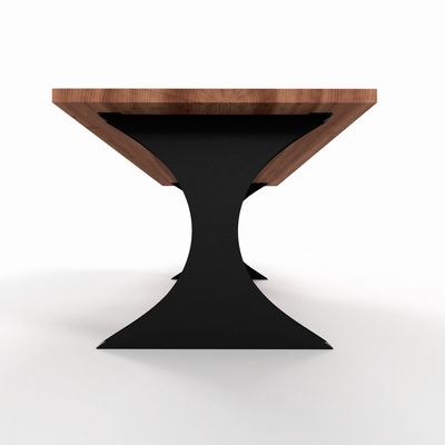 Contemporary Abstract Metal Table Legs – Limited Edition Statement, Unique Pattern Table Legs, Durable Metal Base, Artistic Table Base, N30