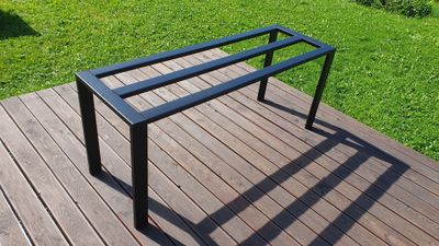 2X F4 table frames, customized to H74 W80 L160