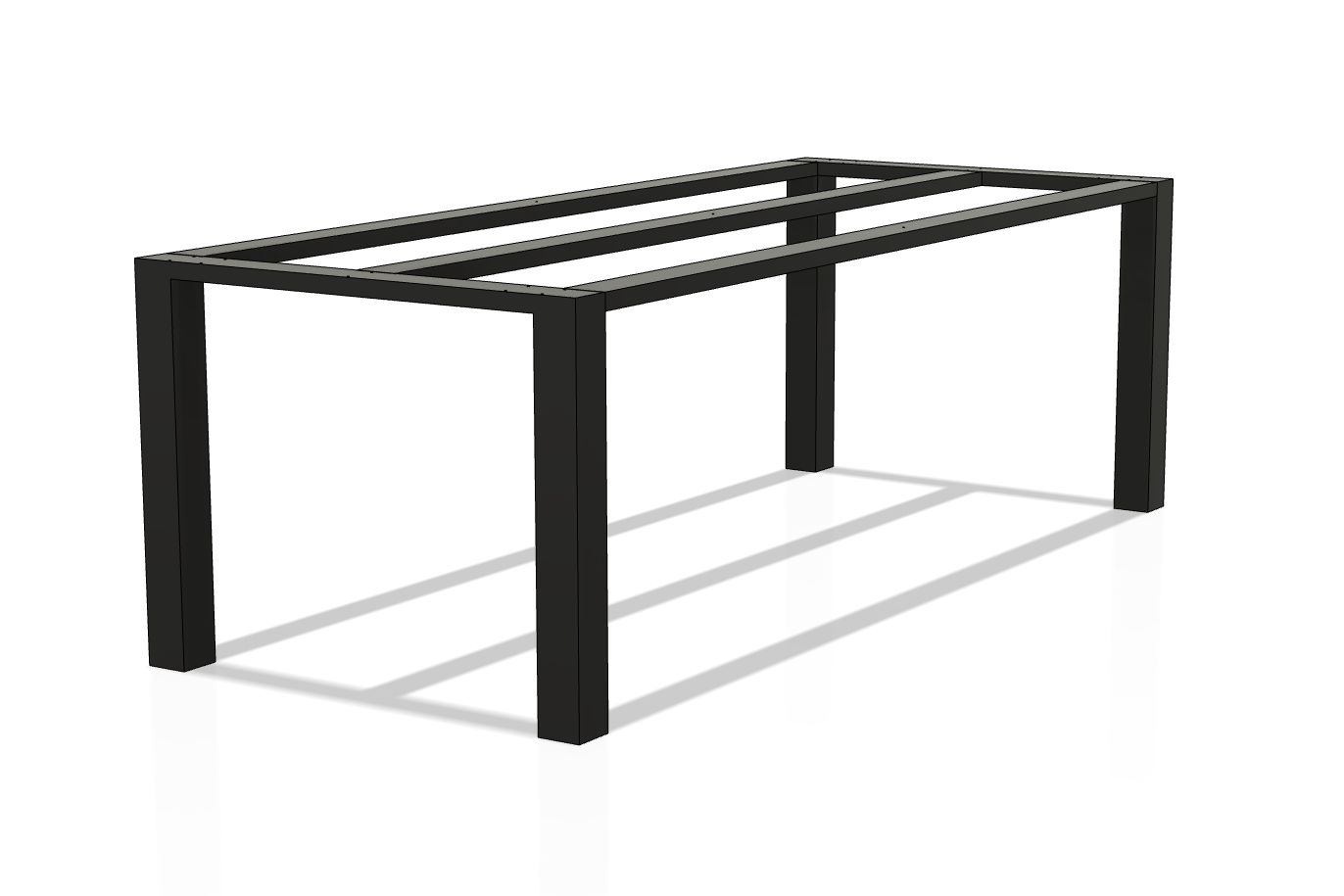 Wide Table Base for Heavy Top, 36 inch / 91 cm wide Table Base, Table Base for Granite Top, Glass Table Base, F4 WIDE, Legs 80X80 mm