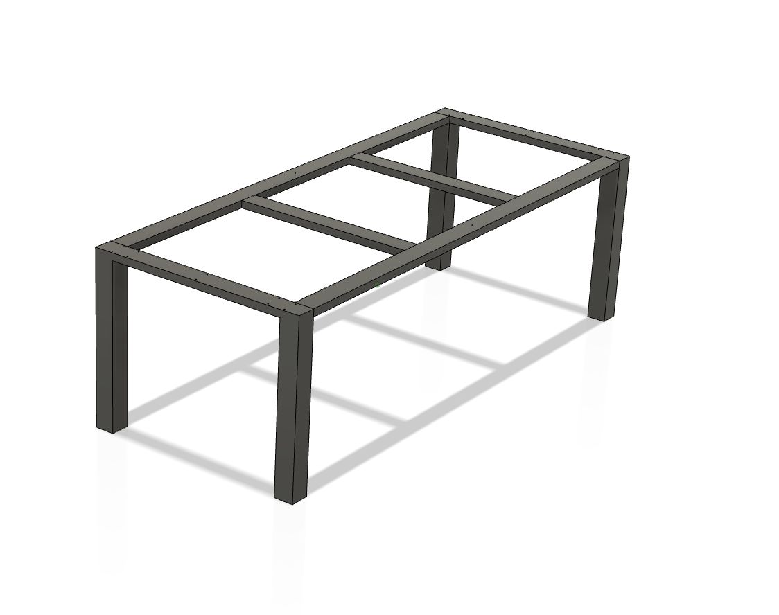 Custom Table Base for Heavy Top, 36 inch / 91 cm wide Table Base, Table Base for Granite Top, Glass Table Base, F4 WIDE, Legs 80X80 mm