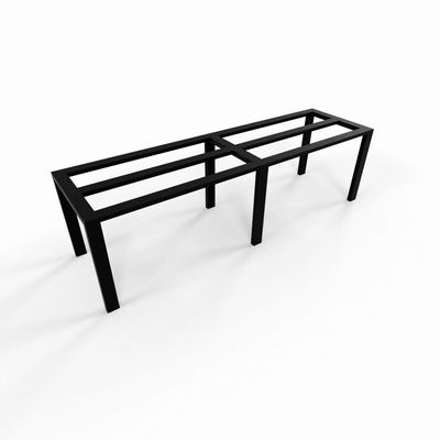 Long Metal Table Base: Heavy Duty, Supports Granite, Wood, Composite Tops, F4L