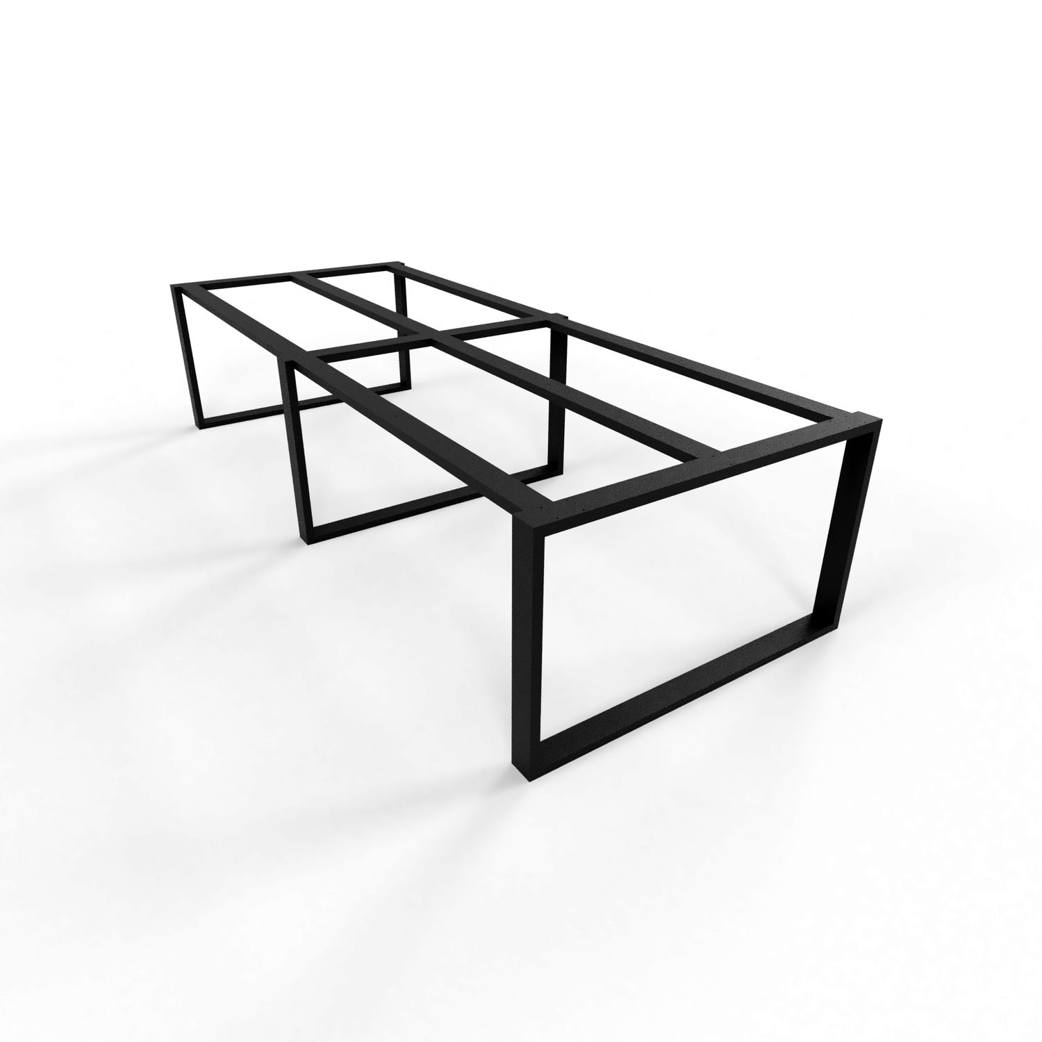 Ultra Long Ultra Wide Handmade Steel Table Base: Industrial Dining Table Legs, Custom Size &amp; Color, F1CL