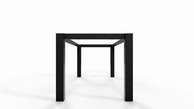 Handmade Steel Table Base: Heavy Duty Dining Table Frame, Customizable Width and Length, Industrial Style Furniture, F72