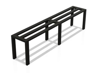 Custom Heavy-Duty Metal Table Base F4L: 98L x 18W x 24H