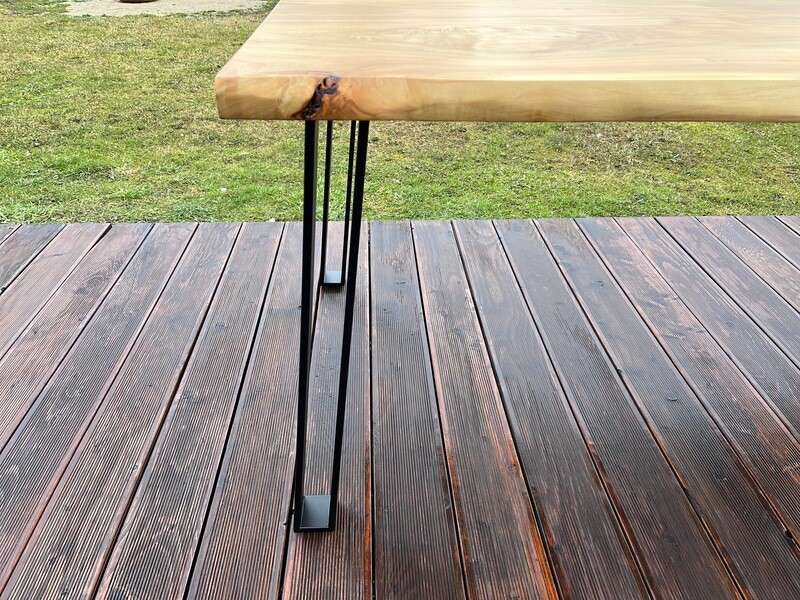 Slim Angled Hairpin Steel Table Legs | N132