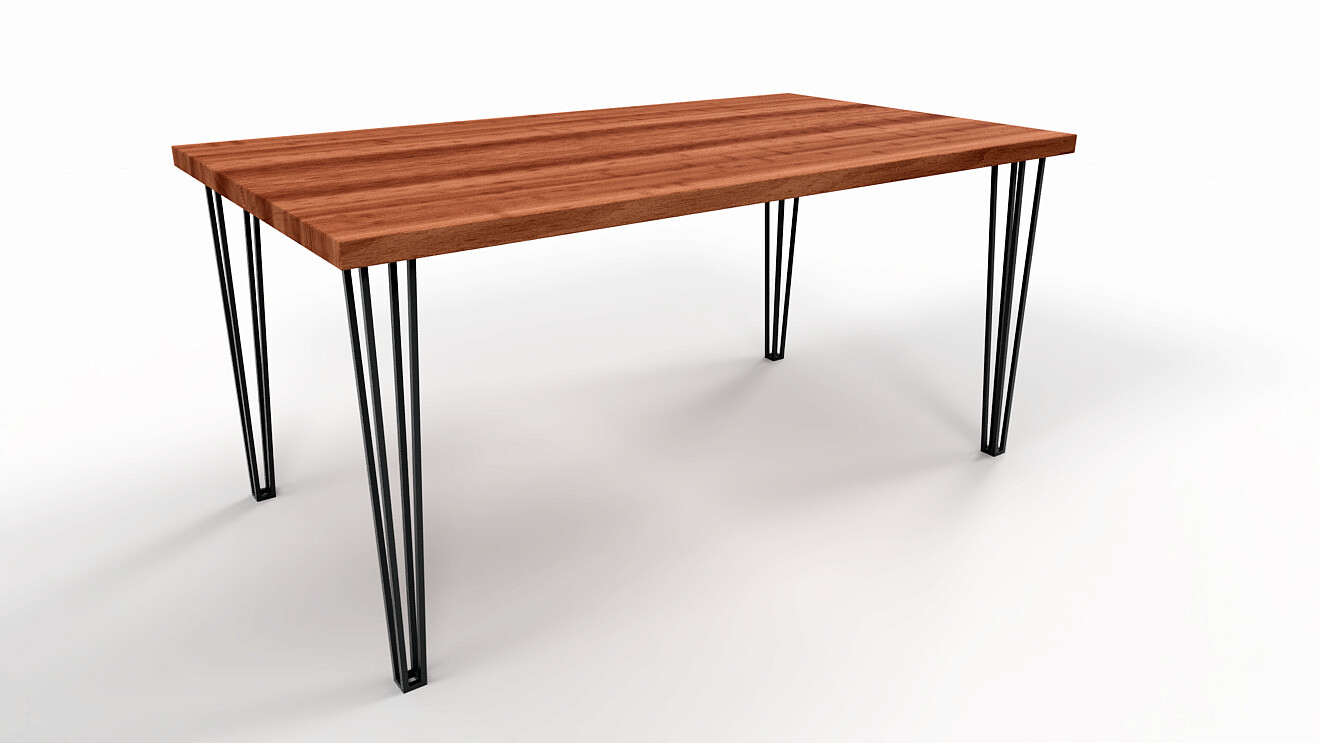 Four-Rod Hairpin Steel Table Legs | N131