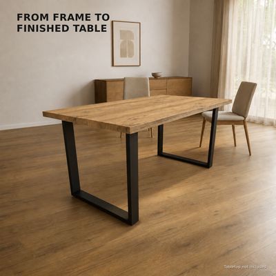 Heavy-Duty Steel Dining Table Frame, F1