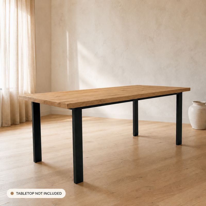 Heavy-Duty Steel Dining Table Frame | F4