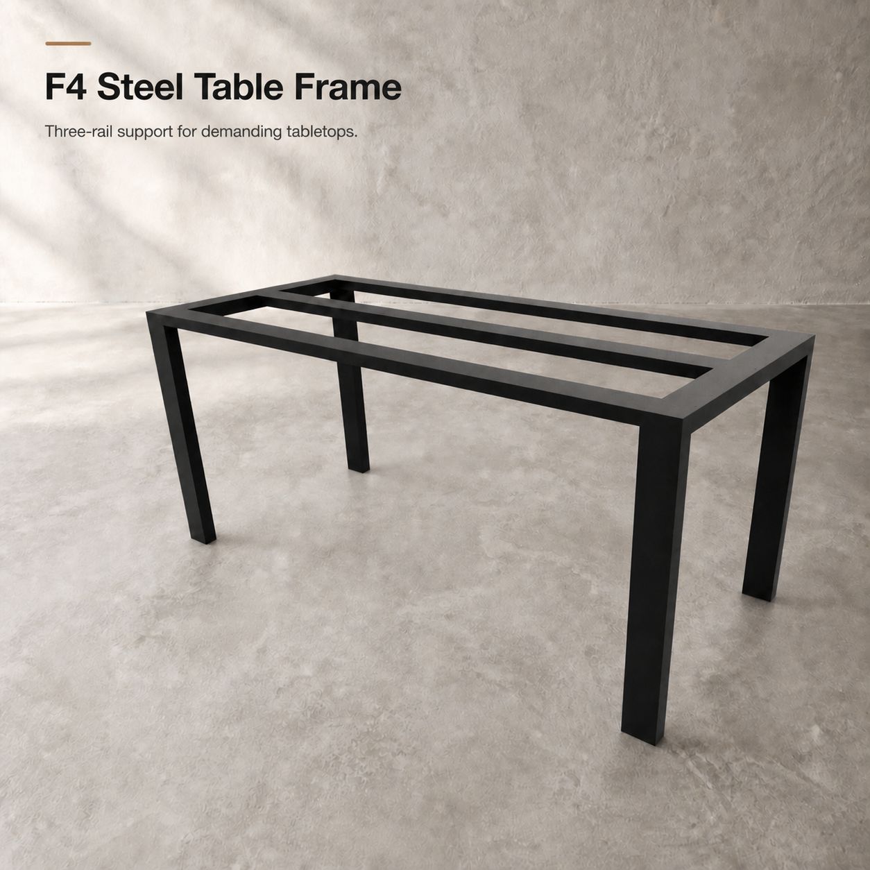 Heavy-Duty Steel Dining Table Frame | F4