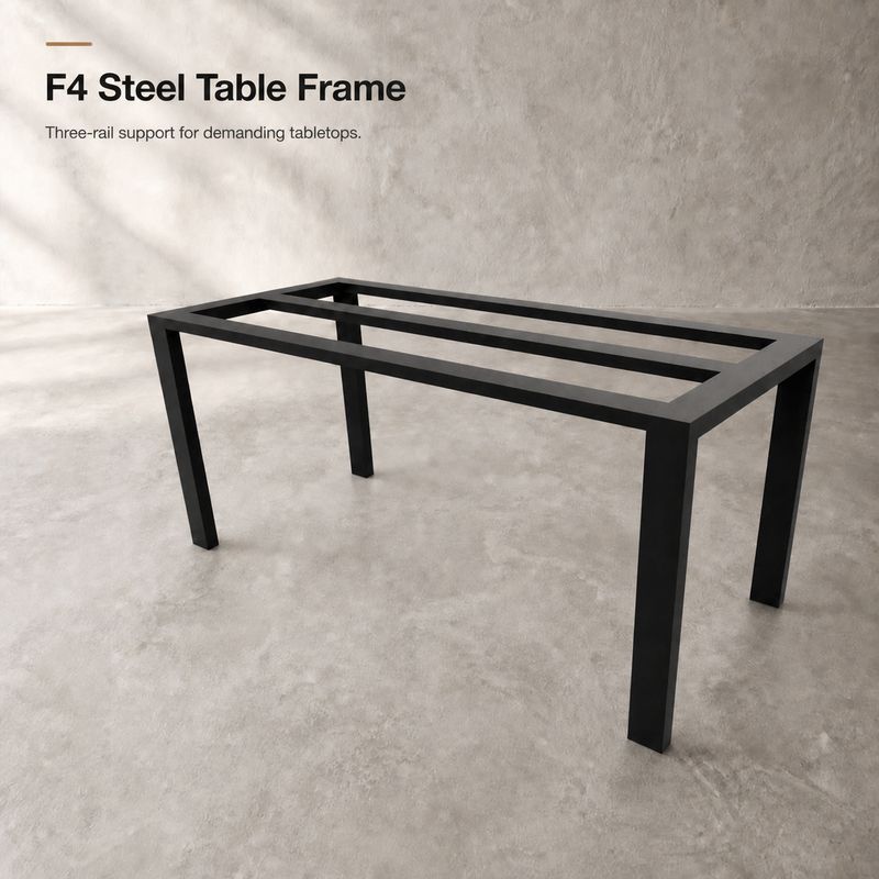 Heavy-Duty Steel Dining Table Frame | F4