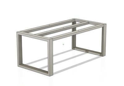 F1 Table Frame, customized to H40 W50 L1000 cm
