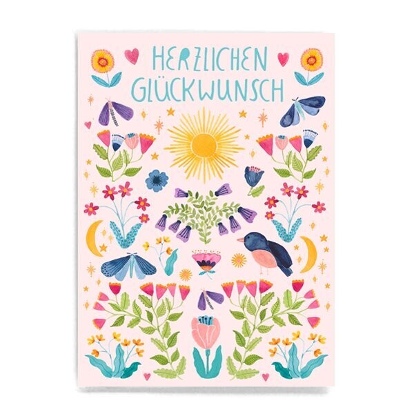 Postkarte Postkarte "Herzlichen Glückwunsch"