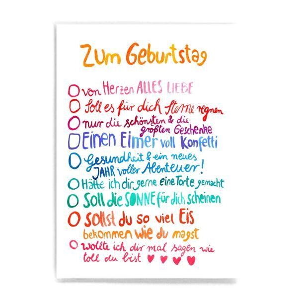 Postkarte Postkarte "Geburtstagswünsche"