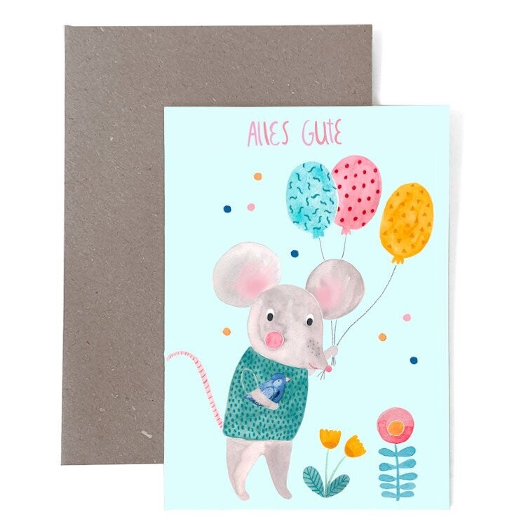 Grußkarte Grußkarte "Alles Gute"
