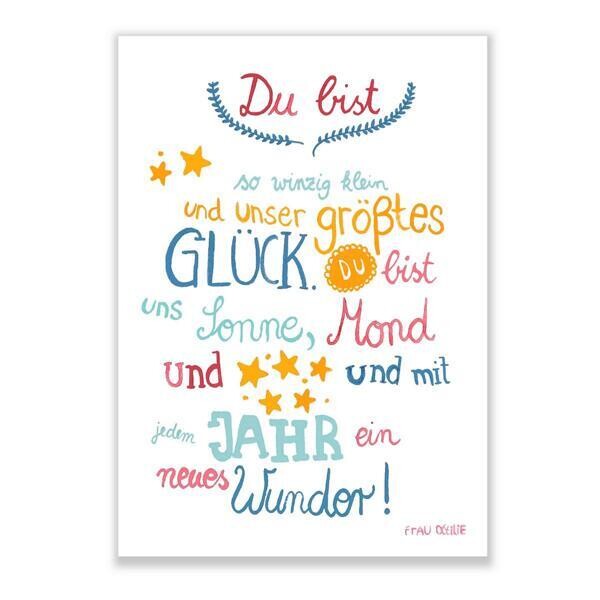 Druck Druck "Du bist ... " DIN A3