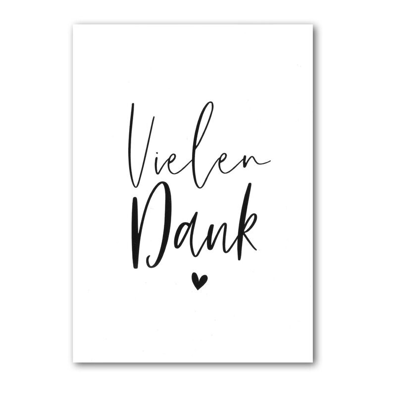 Karte Karte "Vielen Dank"