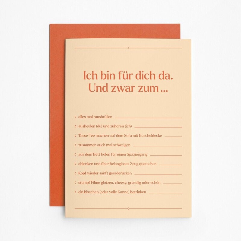 Trauerkarte zum Ankreuzen Trauerkarte zum Ankreuzen