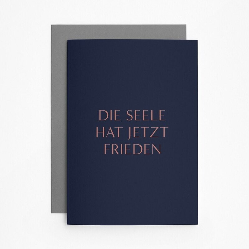 Trauerkarte Trauerkarte "Seelenfrieden"