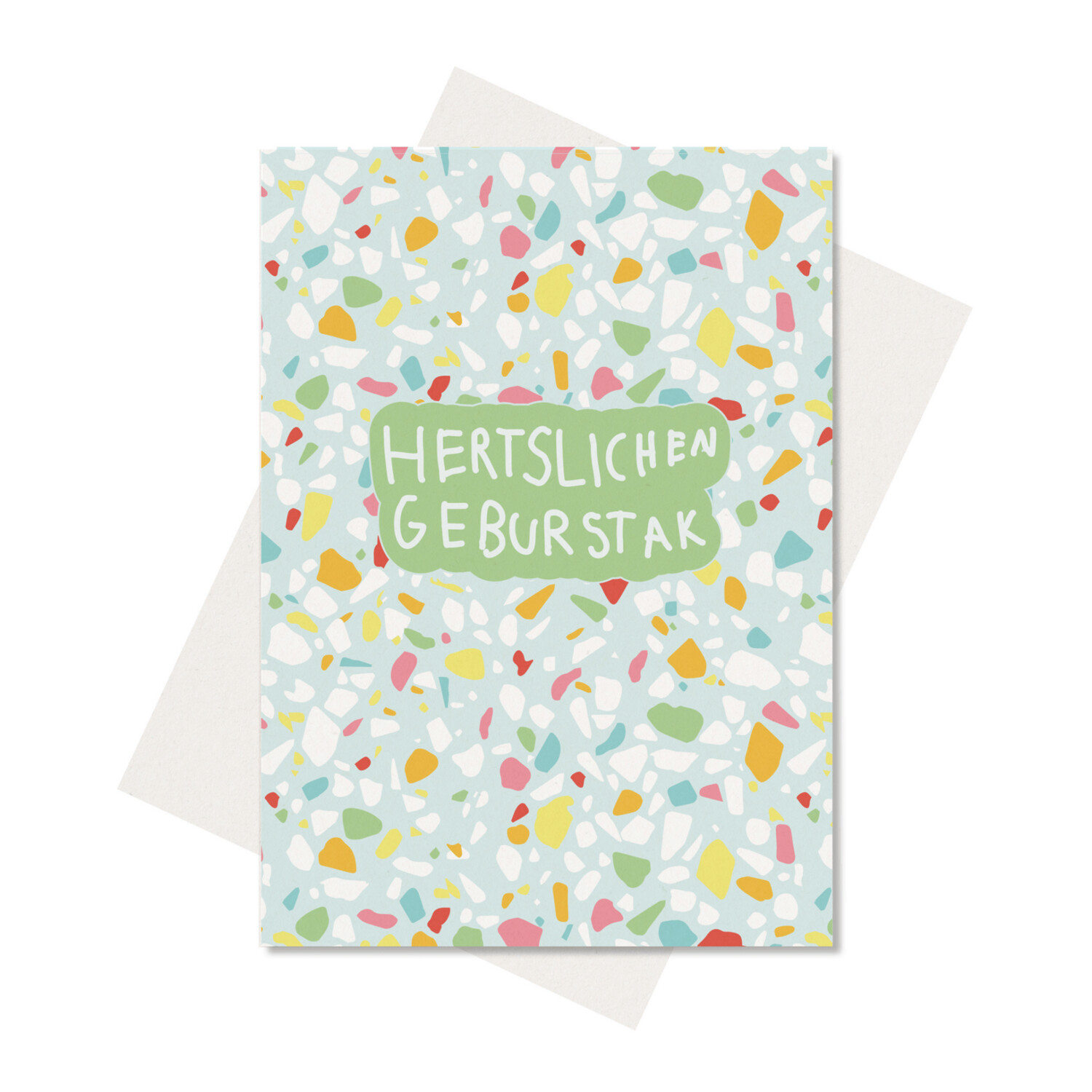 Postkarte "HERTSLICHEN GEBURTSTAK"