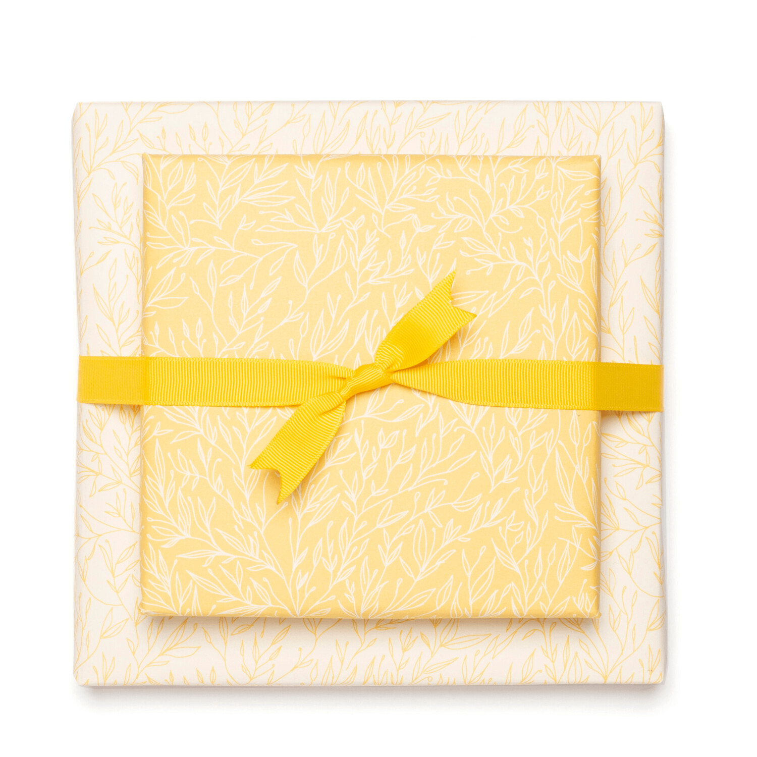 Geschenkpapier "Pflanzen" Gelb