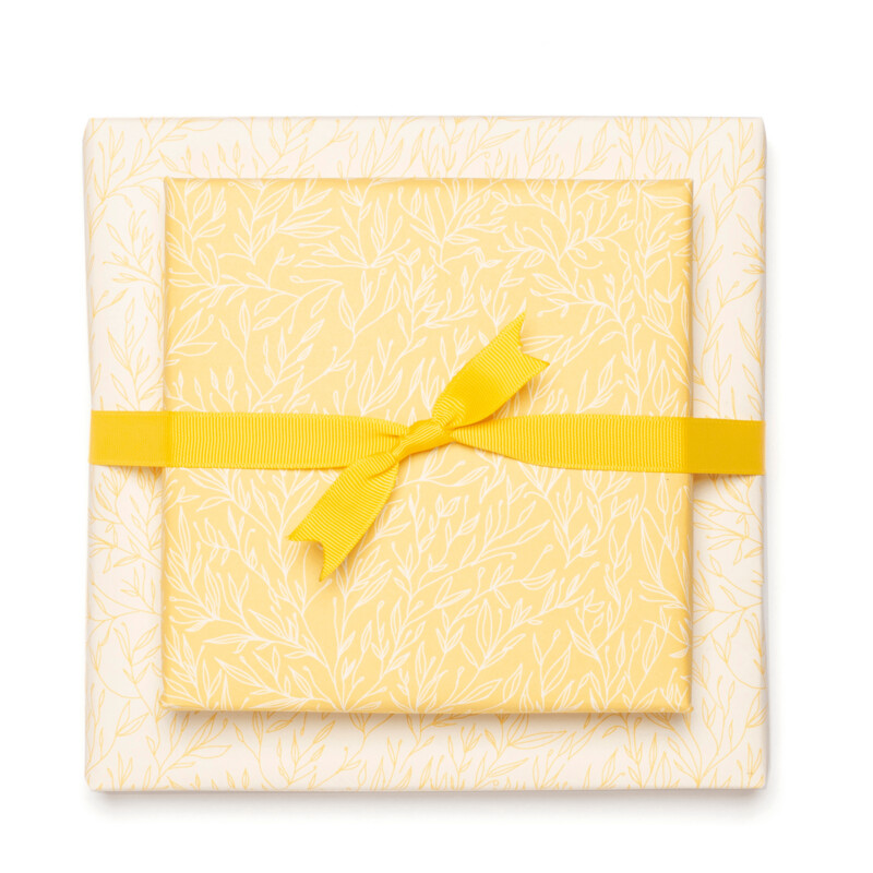 Geschenkpapier Geschenkpapier "Pflanzen" Gelb