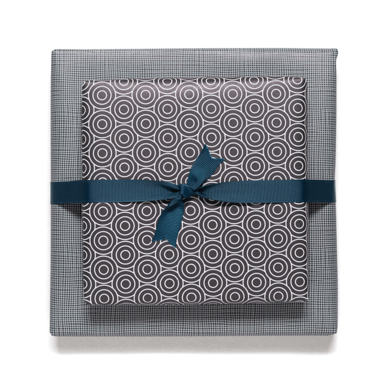 Geschenkpapier Geschenkpapier "Circles" Schwarz