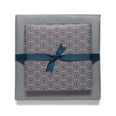 Geschenkpapier "Circles" Schwarz