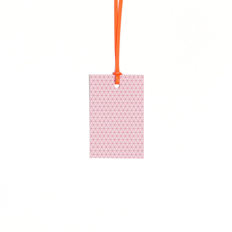 5 Geschenkanhänger 5 Geschenkanhänger "Dreiecke" Rosa