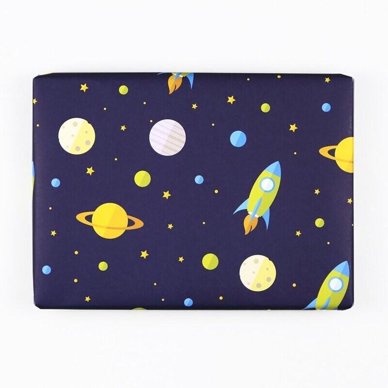 Geschenkpapier Geschenkpapier "Rakete Justus"