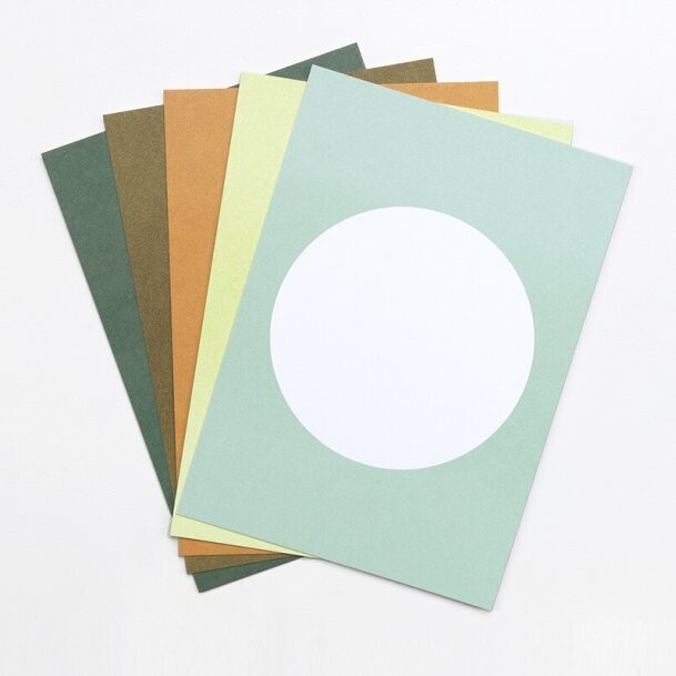 5 Postkarten, Set "Wald"