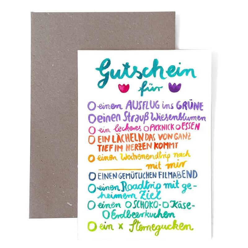 Grußkarte Grußkarte "Gutschein"