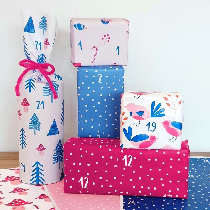 Adventskalender-Geschenkpapier Adventskalender-Geschenkpapier