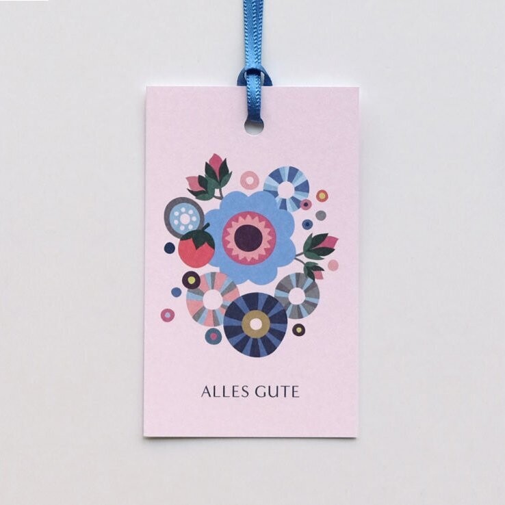Geschenkanhänger "Blumen"