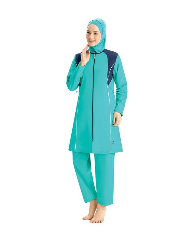 Burkini mit Reißverschluss
(Größe L) Burkini mit Reißverschluss
(Größe L)