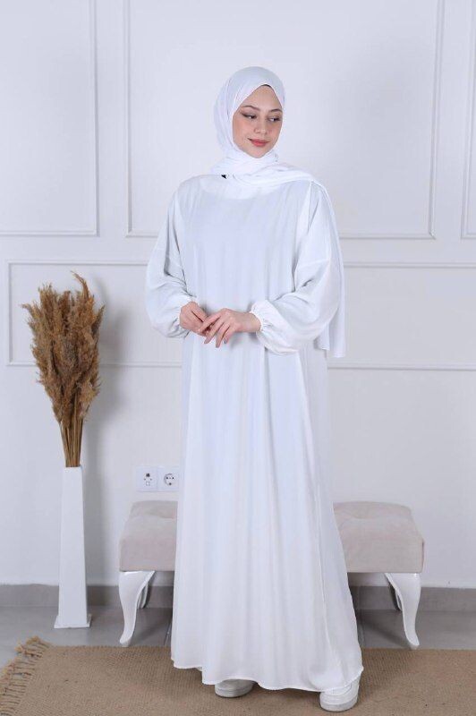 Luxus White Abaya -
Größe 1