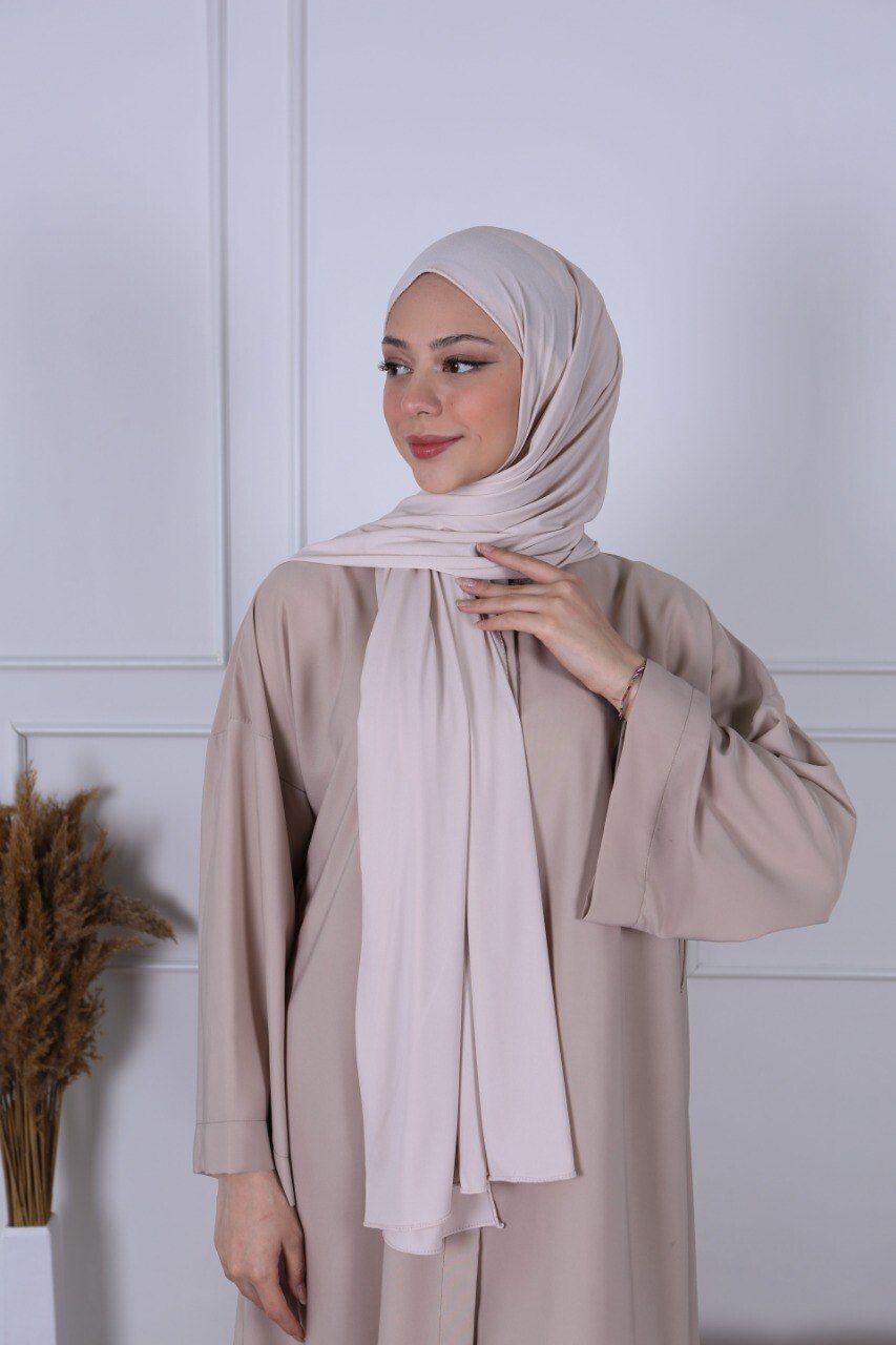 Jersey Premium Hijab - Creme